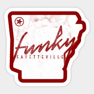 Funky Fayetteville Sticker